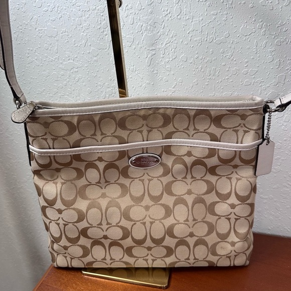 Coach Tan Signature Crossbody Bag - Picture 13 of 13